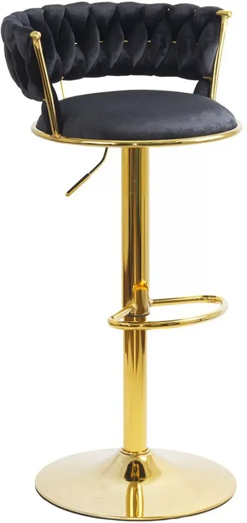 Scaun de bar Prestige Chairs ABS 118 (Black/Gold) - 8