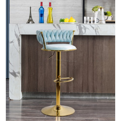 Scaun de bar Prestige Chairs ABS 118 (Blue/Gold)