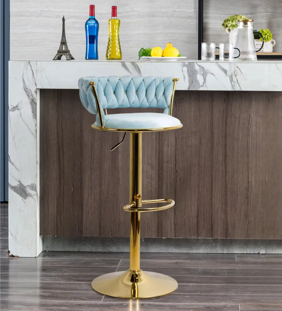 Барный стул Prestige Chairs ABS 118 (Blue/Gold)