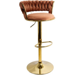 Scaun de bar Prestige Chairs ABS 118 (Brown/Gold) Thumb