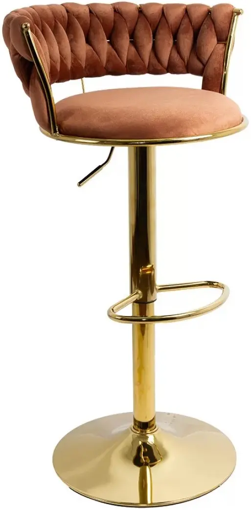 Scaun de bar Prestige Chairs ABS 118 (Brown/Gold) - 11