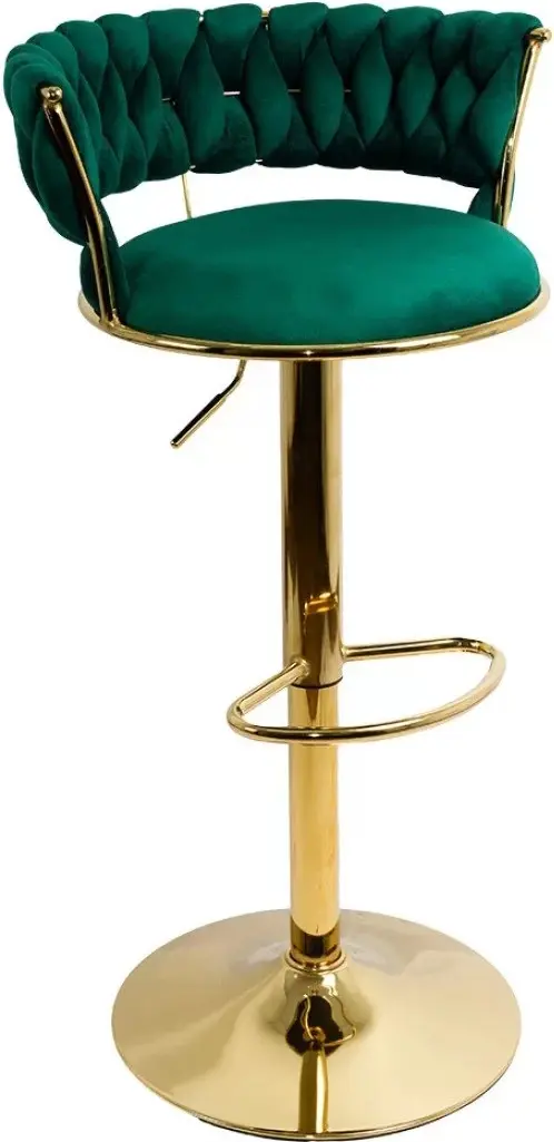 Scaun de bar Prestige Chairs ABS 118 (Green/Gold) - 9