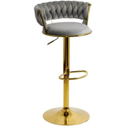 Барный стул Prestige Chairs ABS 118 (Grey/Gold) Thumb