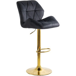 Scaun de bar Prestige Chairs ABS 148 (Black/Gold) Thumb
