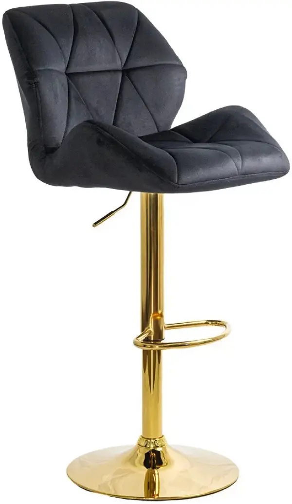 Scaun de bar Prestige Chairs ABS 148 (Black/Gold) - 8