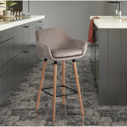 Scaun de bar Prestige Chairs ABS 1271 (Beige/Natural)