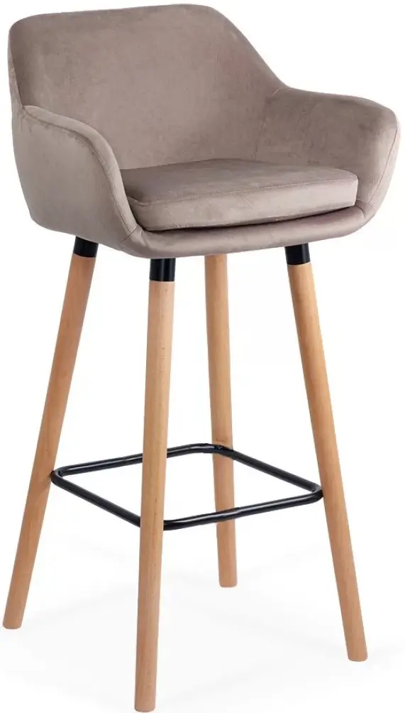 Барный стул Prestige Chairs ABS 1271 (Beige/Natural) - 8