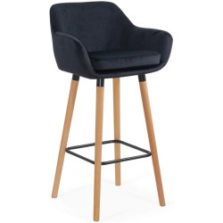 Scaun de bar Prestige Chairs ABS 1271 (Black/Natural) Thumb