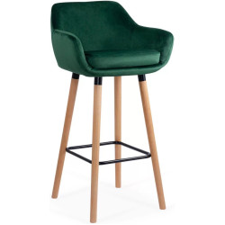Scaun de bar Prestige Chairs ABS 1271 (Green/Natural) Thumb