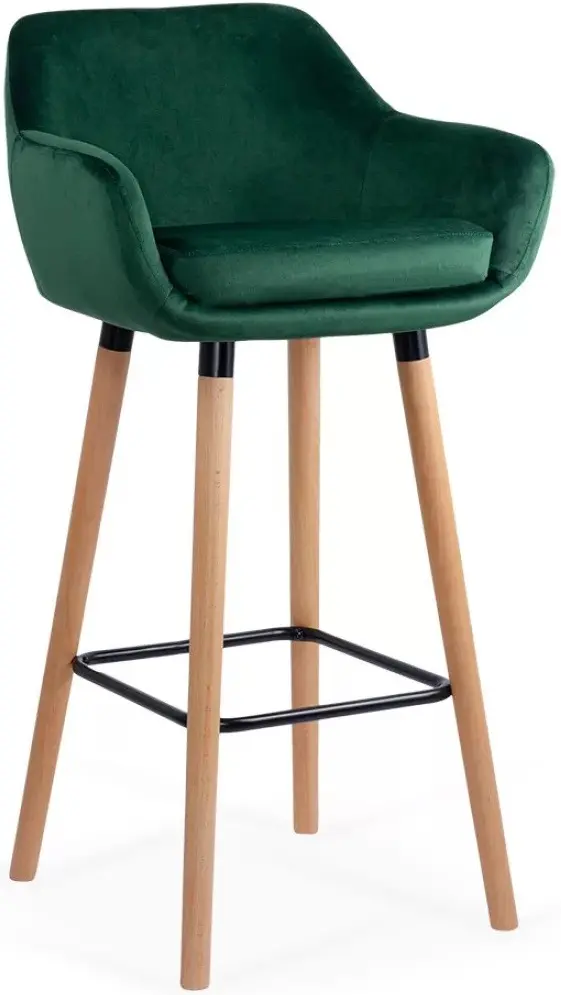 Scaun de bar Prestige Chairs ABS 1271 (Green/Natural) - 7