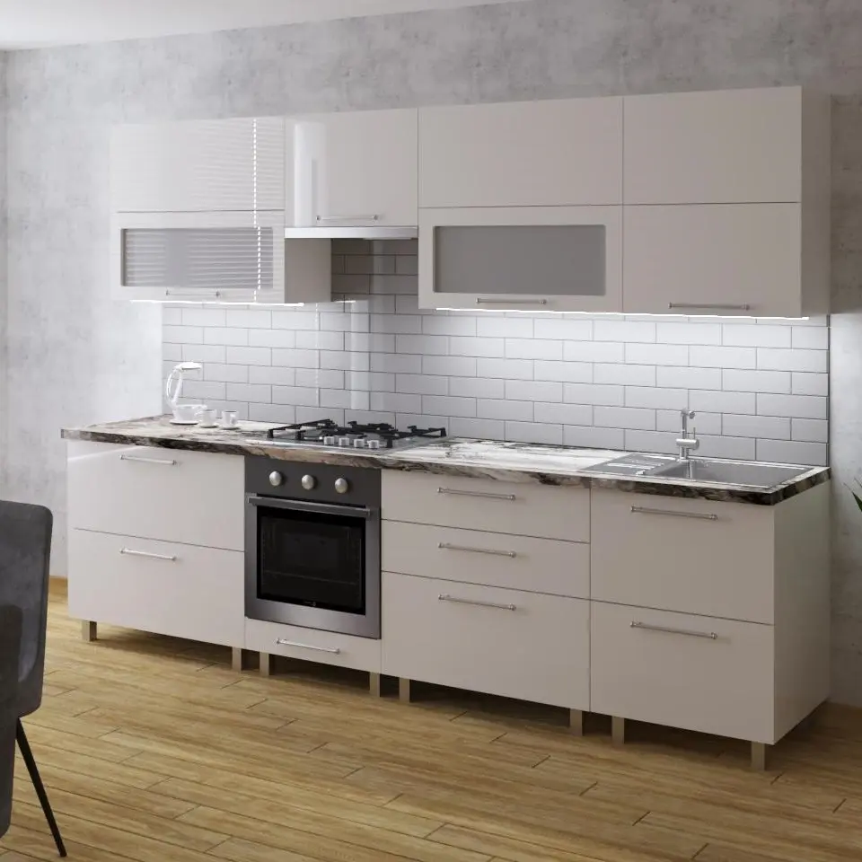 Кухня Bafimob Garis+Avent 2.8м МДФ (Глянец)