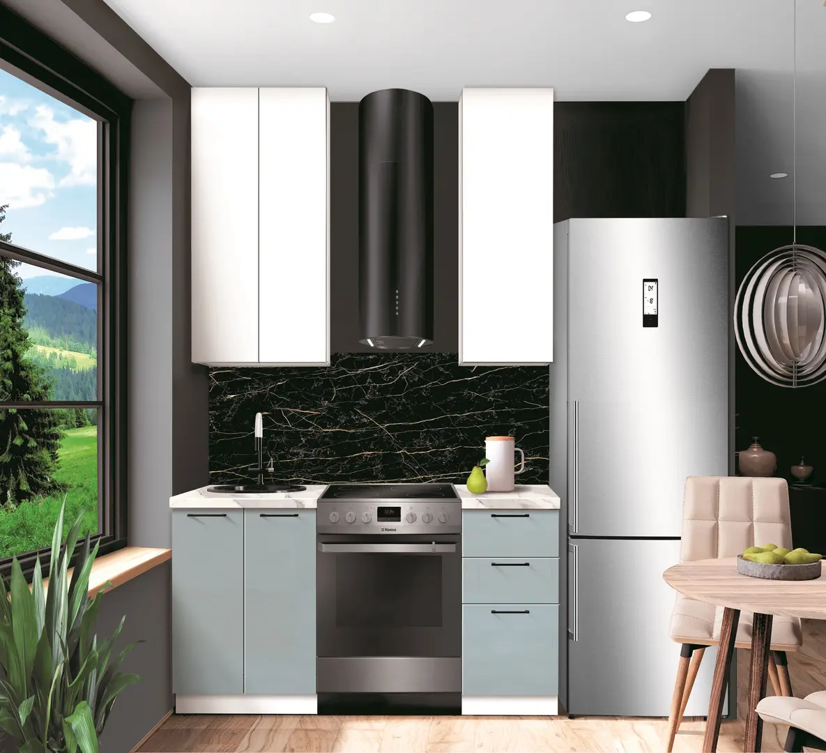 Bucatarie modulara Modern Bono 1 H110 1.0m