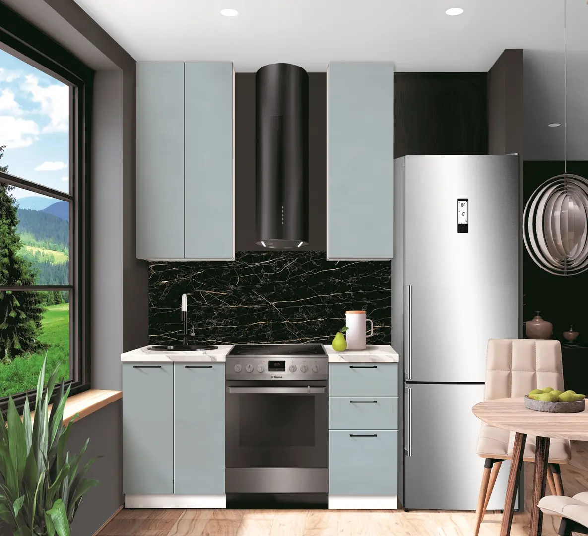 Bucatarie modulara Modern Bono 1 H110 1.0m