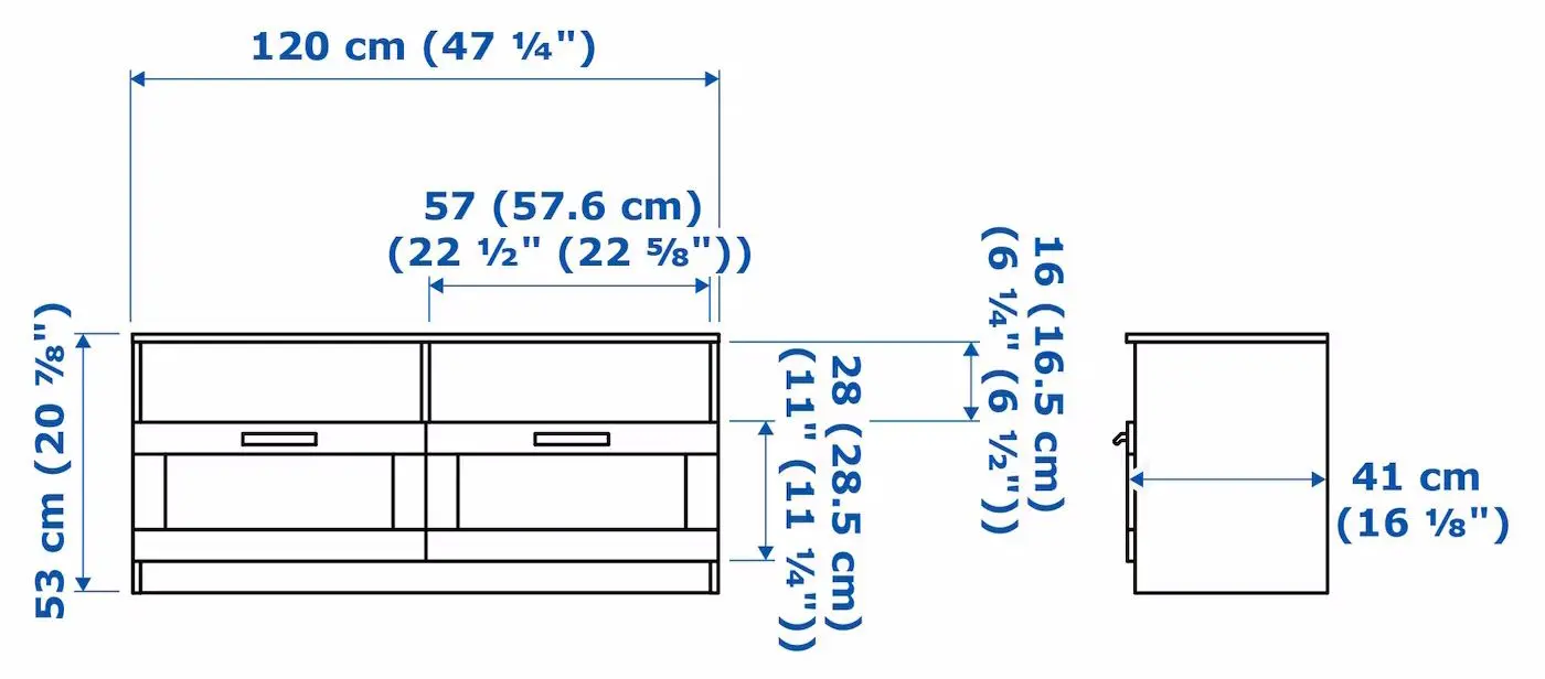 Living Ikea Brimnes/Bergshult 258x41x190cm (Alb)