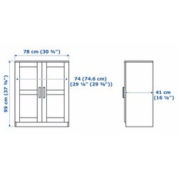 Living Ikea Brimnes/Bergshult 258x41x190cm (Alb) Thumb
