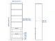 Living Ikea Brimnes/Bergshult 258x41x190cm (Alb)