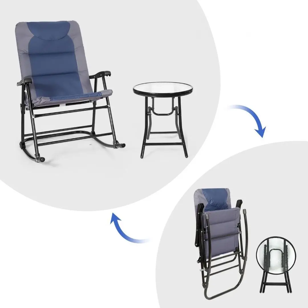 Комплект садовой мебели Costway OP3638BL (Blue/Gray)