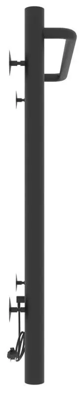 Полотенцесушитель электрический Laris Prime CK6 400х600 Right (Black)