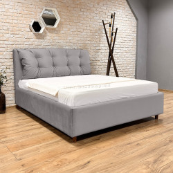 Кровать Charmbed Confort Adaline Modern 160x200 Velluto 16 (Grey/Walnut)