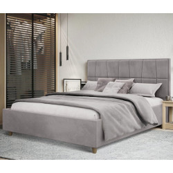 Pat Charmbed Confort Malvina Modern 140x200 Velluto 16 (Grey/Walnut)