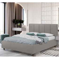Кровать Charmbed Confort Stenli Modern 180x200 Velluto 16 (Grey/Walnut)