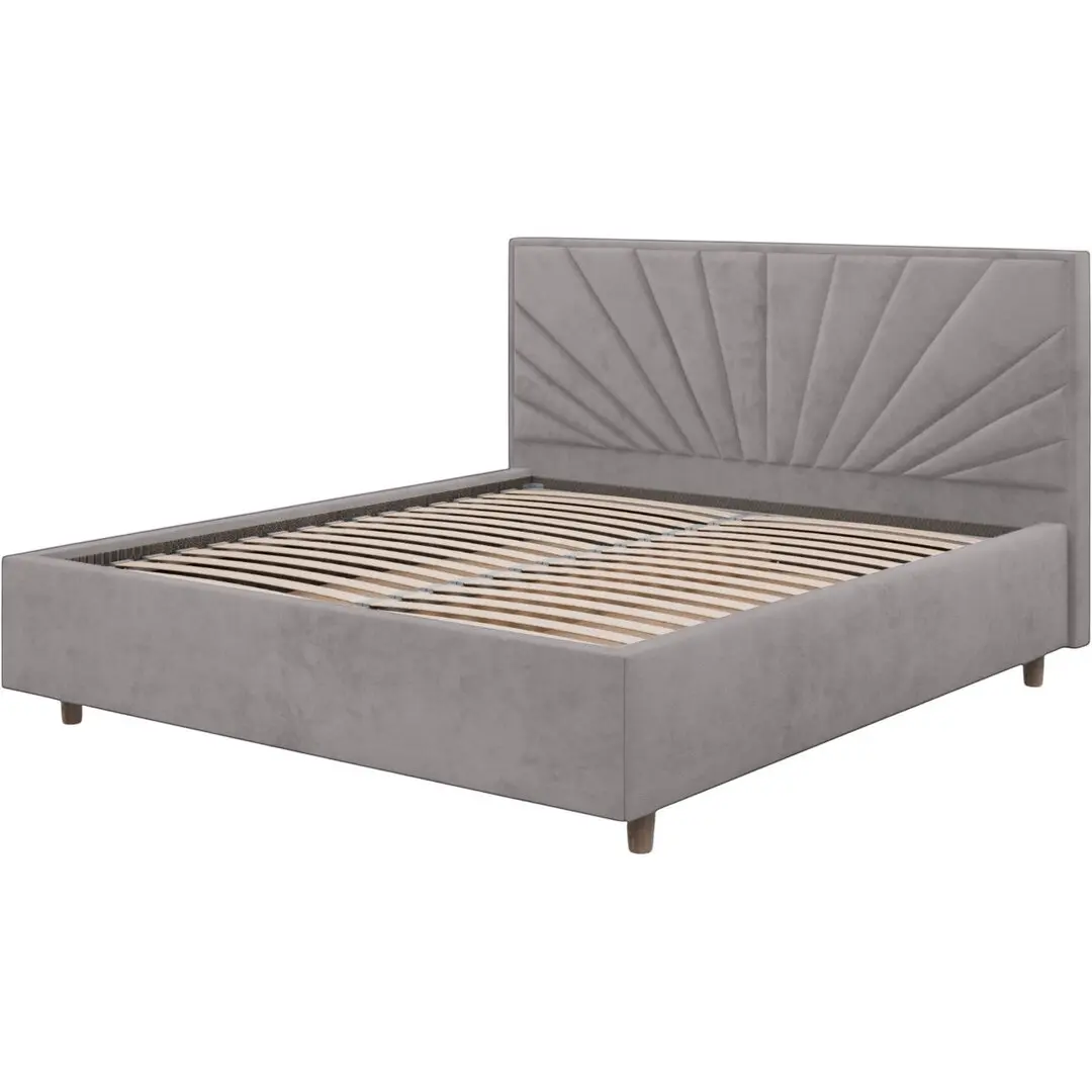 Pat Charmbed Confort Sunny Modern 160x200 Velluto 16 (Grey/Walnut) - 3