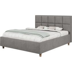 Pat Charmbed Confort Tatiana Modern 180x200 Velluto 16 (Grey/Walnut) Thumb