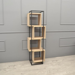 Стеллаж DP Cubus (Sonoma Oak/Black) Thumb