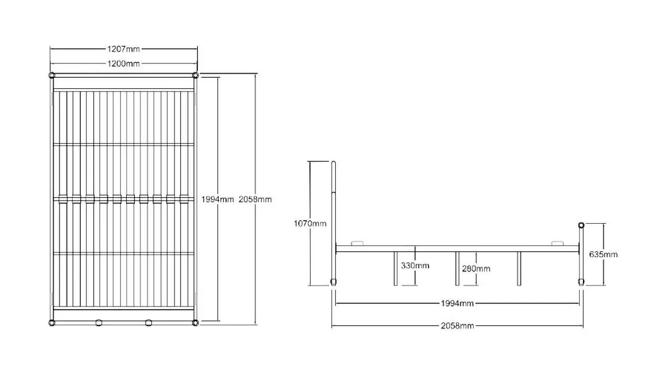Кровать Signal Florencja 120x200 (White) - 3