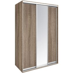 Dulap-cupe Modern Braun Top 3 149x210x60 1 oglinda/2 PAL (Vintage Oak) Thumb