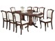 Set masa scaune Marcel Prod DINING13 1+8 (Walnut/White)