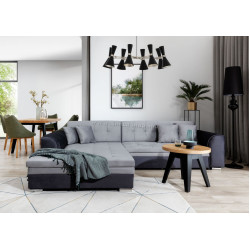 Диван угловой Eltap Sorento Monolith 84/Monolith 97 Left (Gray Light/Dark Graphite)