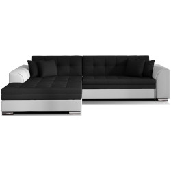 Canapea de colt Eltap Sorento Sawana 14/Soft 17 Left (Black/White) Thumb