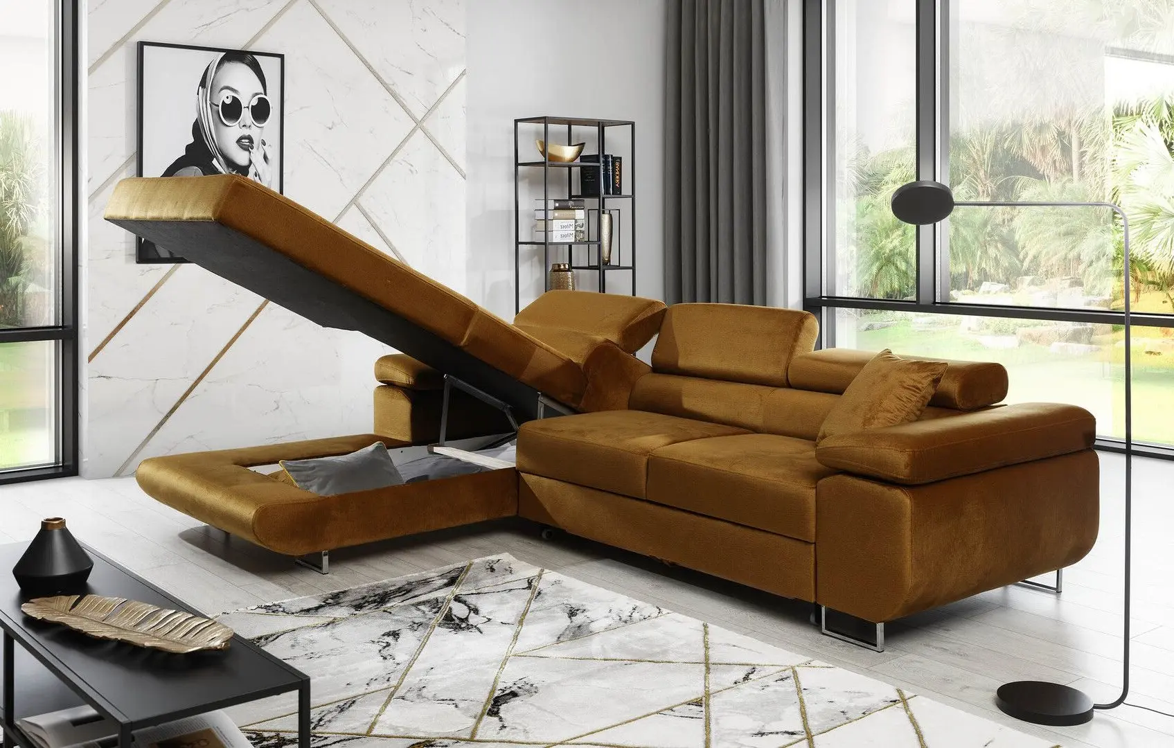 Canapea de colt Eltap Armando Berlin 03/Soft 33 Left (Beige/Cream) - 5