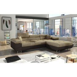 Диван угловой Eltap Armando Berlin 03/Soft 66 Right (Beige/Brown Dark)