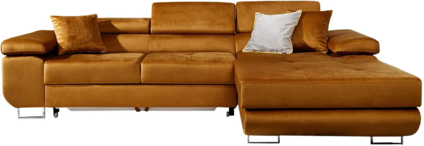 Canapea de colt Eltap Armando Monolith 48 Right (Mustard) - 2