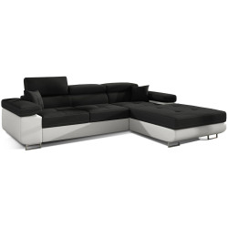 Canapea de colt Eltap Armando Sawana 14/Soft 17 Right (Black/White) Thumb