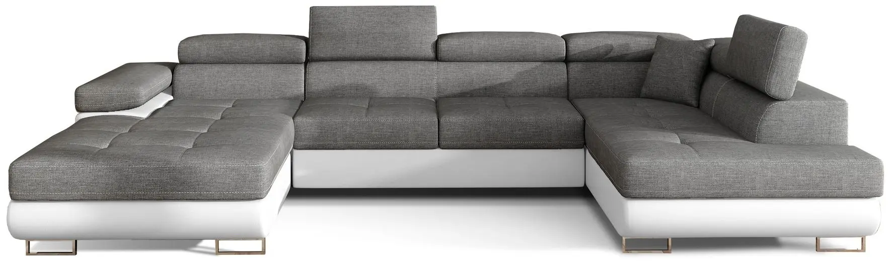 Canapea de colt Eltap Rodrigo Sawana 05/Soft 17 Right (Dark Gray/White) - 2