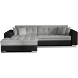 Диван угловой Eltap Sorento Sawana 21/Soft 11 Left (Gray/Black) Thumb