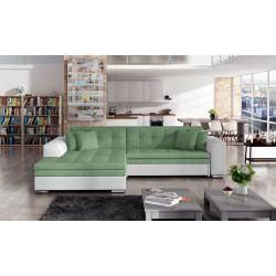 Canapea de colt Eltap Sorento Soro 34/Soft 17 Left (Green/White)
