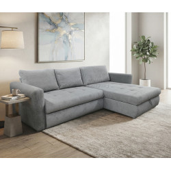 Canapea de colt Mobiland Grande Aragon 83 (Grey)