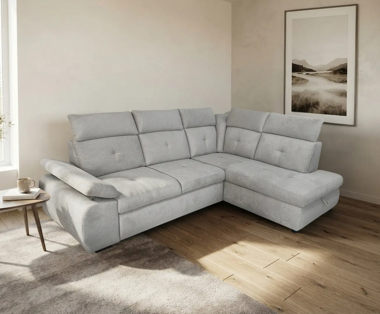 Диван угловой Mobiland Wind III Aston 15 (Light Grey)