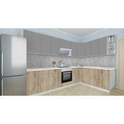 Bucatarie modulara de colt Modern Dolce Vita 1 H68 3.0x2.0m Thumb