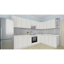 Bucatarie modulara de colt Modern Dolce Vita 1 H68 3.0x2.0m