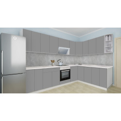 Bucatarie modulara de colt Modern Dolce Vita 1 H68 3.0x2.0m Thumb