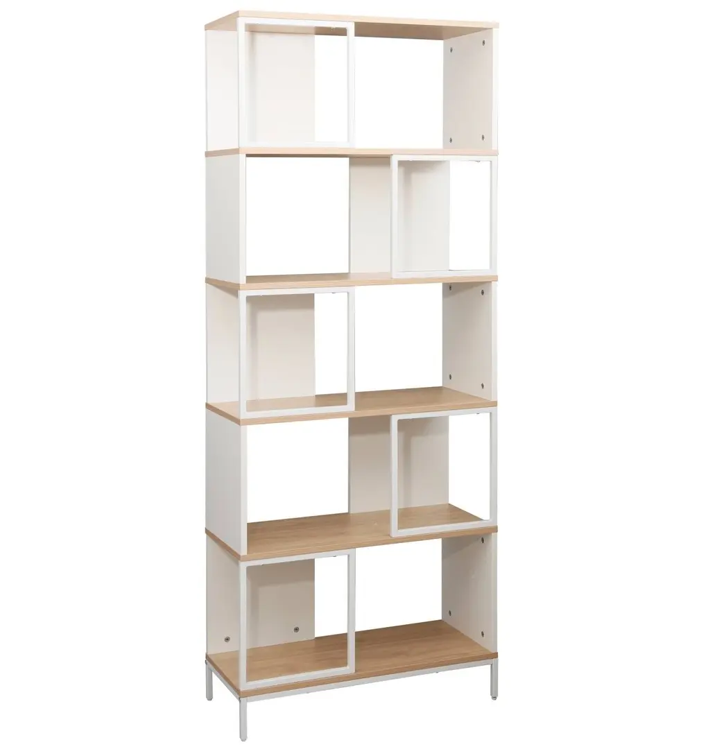 Стеллаж DP Loreto 70x30x180 (White/Oak)