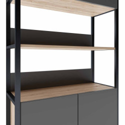 Стеллаж DP Urban 90 Double Box (Black/Sonoma Oak) Thumb
