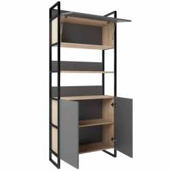 Стеллаж DP Urban 90 Double Box (Black/Sonoma Oak) Thumb