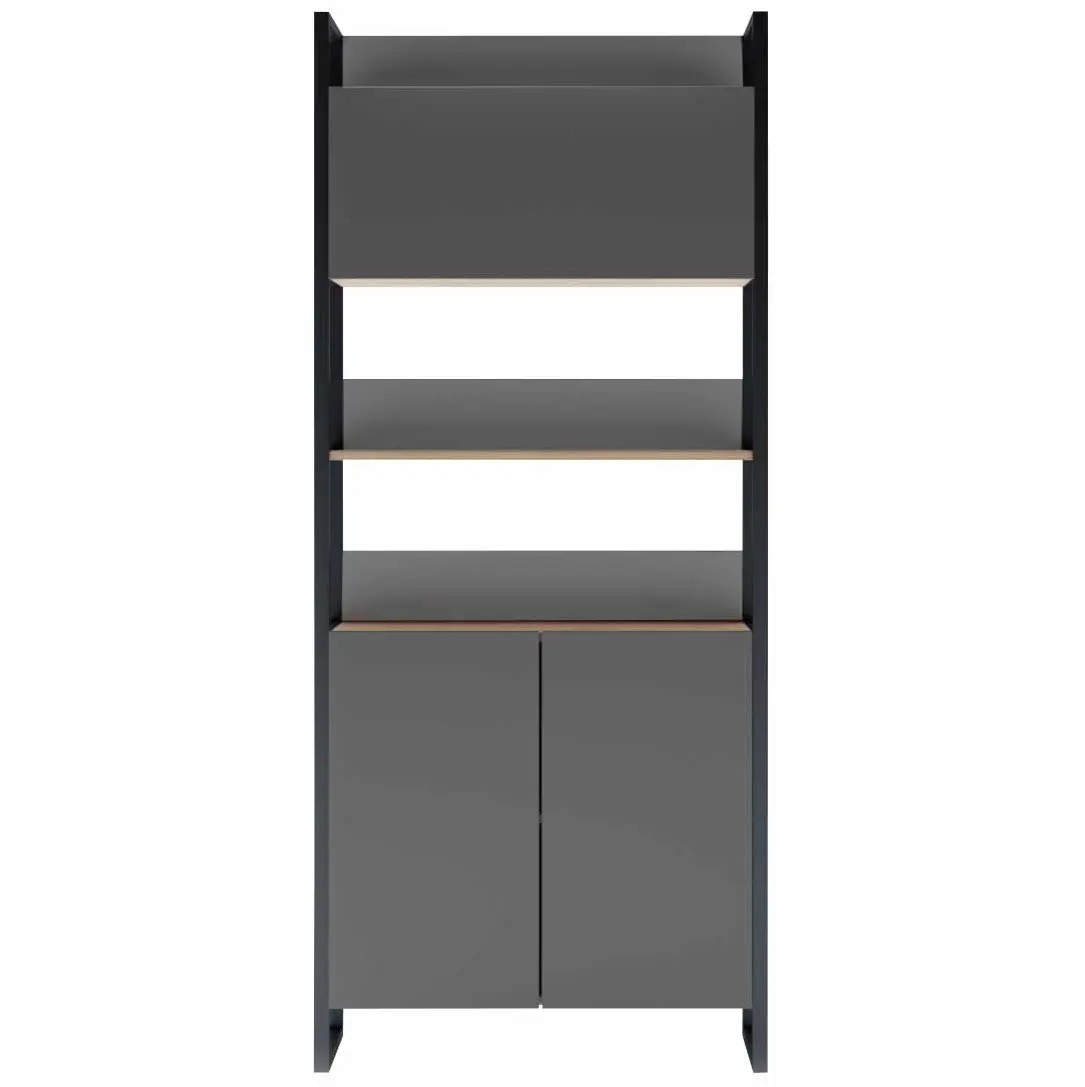 Стеллаж DP Urban 90 Double Box (Black/Sonoma Oak) - 3