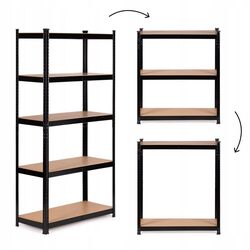 Стеллаж Modern Home PJJWS0002-02 180x90x40cm (Black) Thumb